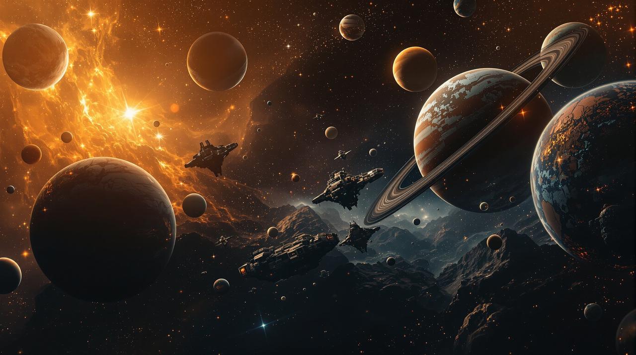 科幻电影宇宙专题封面 - 探索无限可能的未来世界，共128部精选影视内容
